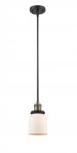 Innovations Lighting 201S-BAB-G51 - Bell - 1 Light - 5 inch - Black Antique Brass - Stem Hung - Mini Pendant