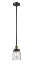 Innovations Lighting 201S-BAB-G52 - Bell - 1 Light - 5 inch - Black Antique Brass - Stem Hung - Mini Pendant