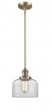 Innovations Lighting 201S-BB-G72 - Bell - 1 Light - 8 inch - Brushed Brass - Stem Hung - Mini Pendant