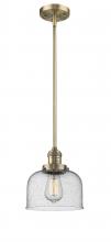 Innovations Lighting 201S-BB-G74 - Bell - 1 Light - 8 inch - Brushed Brass - Stem Hung - Mini Pendant