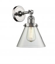  203-PN-G42 - Cone - 1 Light - 8 inch - Polished Nickel - Sconce