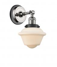  203BP-PNBK-G531 - Oxford - 1 Light - 8 inch - Polished Nickel - Sconce