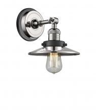  203BP-PNBK-M1-PN - Railroad - 1 Light - 8 inch - Polished Nickel - Sconce