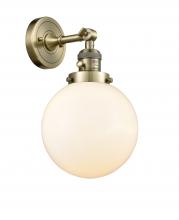  203SW-AB-G201-8 - Beacon - 1 Light - 8 inch - Antique Brass - Sconce