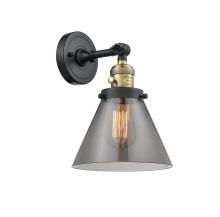  203SW-BAB-G43 - Cone - 1 Light - 8 inch - Black Antique Brass - Sconce