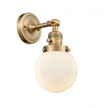  203SW-BB-G201-6-LED - Beacon - 1 Light - 6 inch - Brushed Brass - Sconce