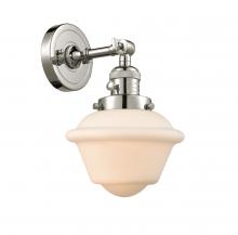  203SW-PN-G531 - Oxford - 1 Light - 8 inch - Polished Nickel - Sconce