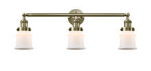  205-AB-G181S - Canton - 3 Light - 30 inch - Antique Brass - Bath Vanity Light