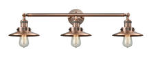  205-AC-M3 - Railroad - 3 Light - 32 inch - Antique Copper - Bath Vanity Light