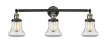  205-BAB-G192 - Bellmont - 3 Light - 30 inch - Black Antique Brass - Bath Vanity Light