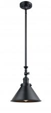  206-BK-M10-BK - Briarcliff - 1 Light - 10 inch - Matte Black - Stem Hung - Mini Pendant