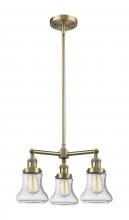 Innovations Lighting 207-AB-G194-LED - Bellmont - 3 Light - 18 inch - Antique Brass - Stem Hung - Chandelier