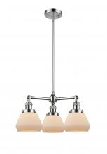  207-PC-G171-LED - Fulton - 3 Light - 22 inch - Polished Chrome - Stem Hung - Chandelier