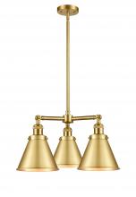  207-SG-M13-SG-LED - Appalachian - 3 Light - 21 inch - Satin Gold - Stem Hung - Chandelier