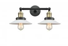  208-BAB-G1-LED - Halophane - 2 Light - 18 inch - Black Antique Brass - Bath Vanity Light