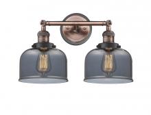  208BP-ACBK-G73 - Bell - 2 Light - 19 inch - Antique Copper - Bath Vanity Light