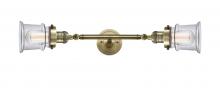 Innovations Lighting 208L-AB-G182S-LED - Canton - 2 Light - 6 inch - Antique Brass - Adjustable Bath Vanity Light