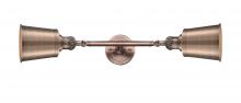 Innovations Lighting 208L-AC-M9-AC-LED - Addison - 2 Light - 5 inch - Antique Copper - Bath Vanity Light