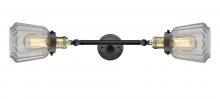  208L-BAB-G142 - Chatham - 2 Light - 7 inch - Black Antique Brass - Bath Vanity Light