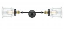  208L-BAB-G182-LED - Canton - 2 Light - 6 inch - Black Antique Brass - Bath Vanity Light