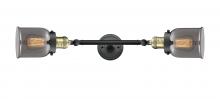  208L-BAB-G53-LED - Bell - 2 Light - 5 inch - Black Antique Brass - Bath Vanity Light