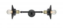  208L-BAB-M6-LED - Railroad - 2 Light - 8 inch - Black Antique Brass - Bath Vanity Light