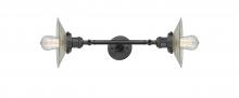 Innovations Lighting 208L-OB-G2-LED - Halophane - 2 Light - 9 inch - Oil Rubbed Bronze - Bath Vanity Light