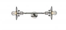 Innovations Lighting 208L-PN-M1-LED - Railroad - 2 Light - 8 inch - Polished Nickel - Bath Vanity Light