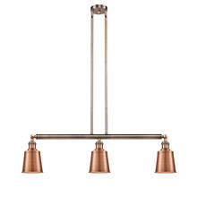  213-AC-M9-AC - Addison - 3 Light - 38 inch - Antique Copper - Stem Hung - Island Light