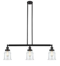 Innovations Lighting 213-OB-G182-LED - Canton - 3 Light - 39 inch - Oil Rubbed Bronze - Stem Hung - Island Light