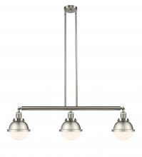 Innovations Lighting 213-SN-HFS-61-SN-LED - Hampden - 3 Light - 40 inch - Brushed Satin Nickel - Stem Hung - Island Light