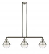  213-SN-HFS-64-SN-LED - Hampden - 3 Light - 40 inch - Brushed Satin Nickel - Stem Hung - Island Light