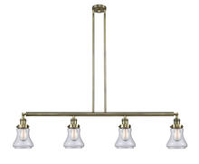  214-AB-G192 - Bellmont - 4 Light - 51 inch - Antique Brass - Stem Hung - Island Light