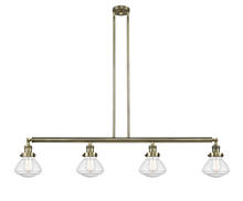 Innovations Lighting 214-AB-G324 - Olean - 4 Light - 51 inch - Antique Brass - Stem Hung - Island Light