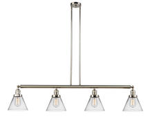 Innovations Lighting 214-PN-G42-LED - Cone - 4 Light - 52 inch - Polished Nickel - Stem Hung - Island Light