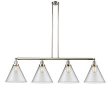 Innovations Lighting 214-PN-G42-L-LED - Cone - 4 Light - 56 inch - Polished Nickel - Stem Hung - Island Light