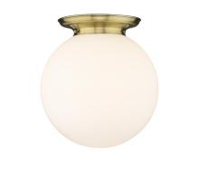  221-1F-AB-G201-16 - Beacon - 1 Light - 16 inch - Antique Brass - Flush Mount