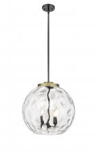 Innovations Lighting 221-3S-BAB-G1215-16 - Athens Water Glass - 3 Light - 16 inch - Black Antique Brass - Cord hung - Pendant
