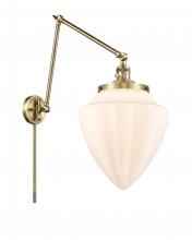  238-AB-G661-12 - Bullet - 1 Light - 12 inch - Antique Brass - Swing Arm