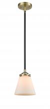  284-1S-BAB-G61 - Cone - 1 Light - 6 inch - Black Antique Brass - Cord hung - Mini Pendant