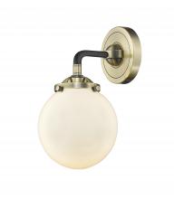  284-1W-BAB-G201-6-LED - Beacon - 1 Light - 6 inch - Black Antique Brass - Sconce