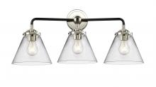  284-3W-BPN-G42 - Cone - 3 Light - 26 inch - Black Polished Nickel - Bath Vanity Light