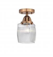  288-1C-AC-G302-LED - Colton - 1 Light - 6 inch - Antique Copper - Semi-Flush Mount