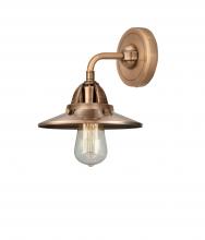  288-1W-AC-M3-AC-LED - Railroad - 1 Light - 8 inch - Antique Copper - Sconce