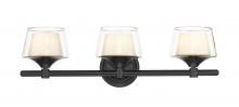  311-3W-BK-CLW-LED - Laguna - 3 Light - 24 inch - Black - Bath Vanity Light