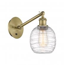  317-1W-AB-G1013-LED - Belfast - 1 Light - 6 inch - Antique Brass - Sconce