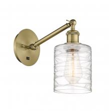  317-1W-AB-G1113-LED - Cobbleskill - 1 Light - 5 inch - Antique Brass - Sconce