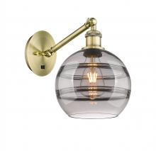  317-1W-AB-G556-8SM - Rochester - 1 Light - 8 inch - Antique Brass - Sconce