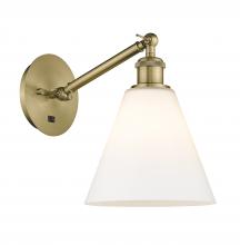 Innovations Lighting 317-1W-AB-GBC-81-LED - Berkshire - 1 Light - 8 inch - Antique Brass - Sconce