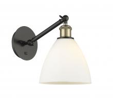  317-1W-BAB-GBD-751-LED - Bristol - 1 Light - 8 inch - Black Antique Brass - Sconce